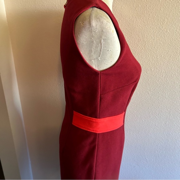 Boden body con dress knit fabric sz 6’ rust red good condition - Picture 4 of 6